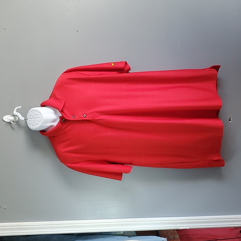 Jack Nicklaus, staydri, red polo, polyester, size extra large
